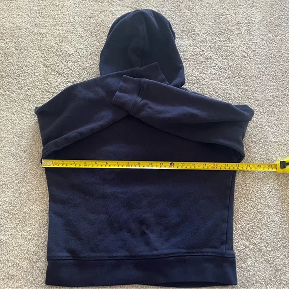 GAP Kids y2k Navy Blue Hoodie with Curved Logo size M(8-9) - Picture 6 of 6